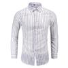 2026 Spring Men Striped Shirt Men Casual Long Sleeve Slim Fit Shirts Korean Base Tops Business Formal Laydown Shirt