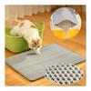 Cat Litter Mat 45*30cm Multifunctional Cat Toilet Mat Cat Litter Removal Mat Double EVA Cat Mat Honeycomb Design Anti-Slip Waterproof and Prevents
