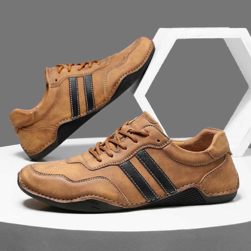 Spring and autumn new outdoor men's shoes retro leather casual shoes