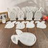 Easter Bunny Projection Combination Silicone Molds DIY Rabbits Plaster Cement Resin Soap Making Mold Crafts Home Decor Ornament
