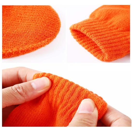 1 Pair Children Winter Gloves Soft Comfortable To Wear Good-looking Wide Application Lightweight Windproof Acrylic Full Finger Knit Gloves for Outdoor