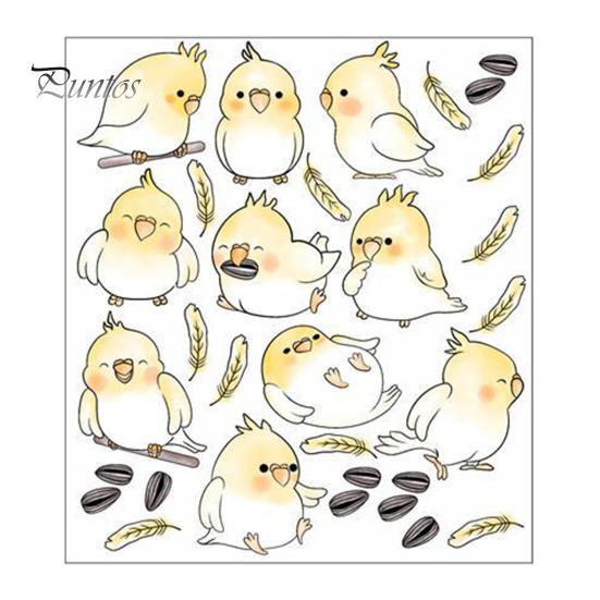 

Весенние наклейки на окна с мультяшными птицами, наклейки на стену, водонепроницаемые самоклеящиеся наклейки на окна для детской спальни и игровой комнаты C