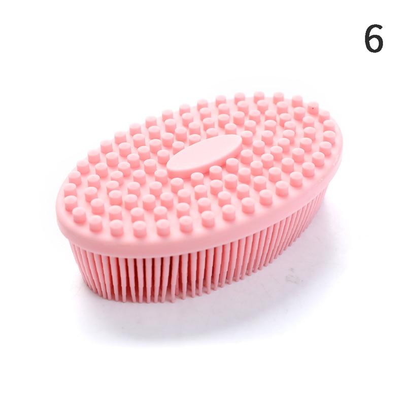 Silicone Body Brush Baby Shower Sponge Dry Massage Bath Towel for Body Bast Body Back Scrubber 2-In-1-Side Scrub Bath Brush