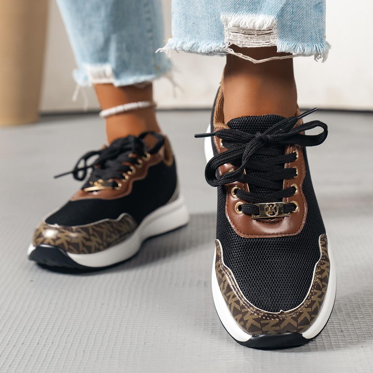 

Casual flat-bottomed sports single shoes women s 2025 new large-size lace-up round head bottom help mesh shoes 43 темно-коричневого