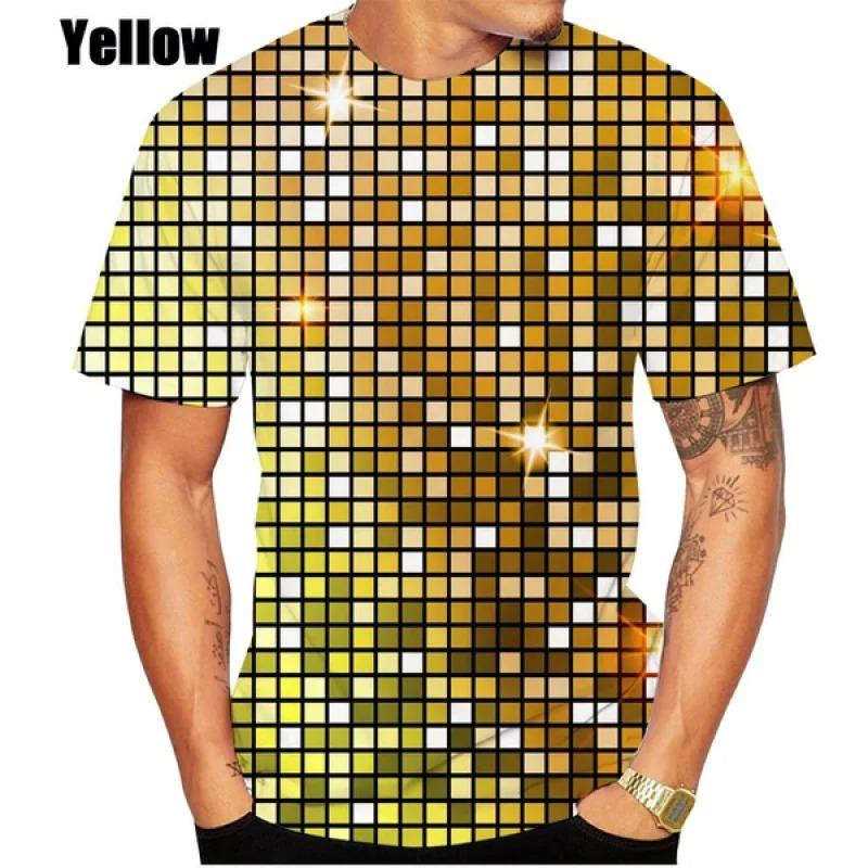 Hip Hop Disco HD 3D Εκτυπωμένα Ανδρικά και Γυναικεία T-shirts Casual Προσωπικότητα Μόδα Κοντομάνικα Μπλουζάκια με Στρογγυλή Λαιμόκοψη Υψηλής Ποιότητας Ρούχα