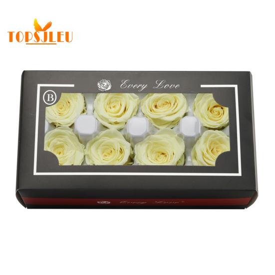 8Pcs Eternal Rose Flowers,Vibrant Color,Natural-Looking Forever Blossom,Handmade Preserved Flower Rose Ornament