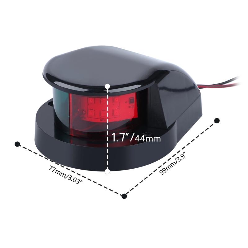 Wasserdichte Marine-Navigationslampe, Marine-Boots-Buglichter mit roter und grüner LED
