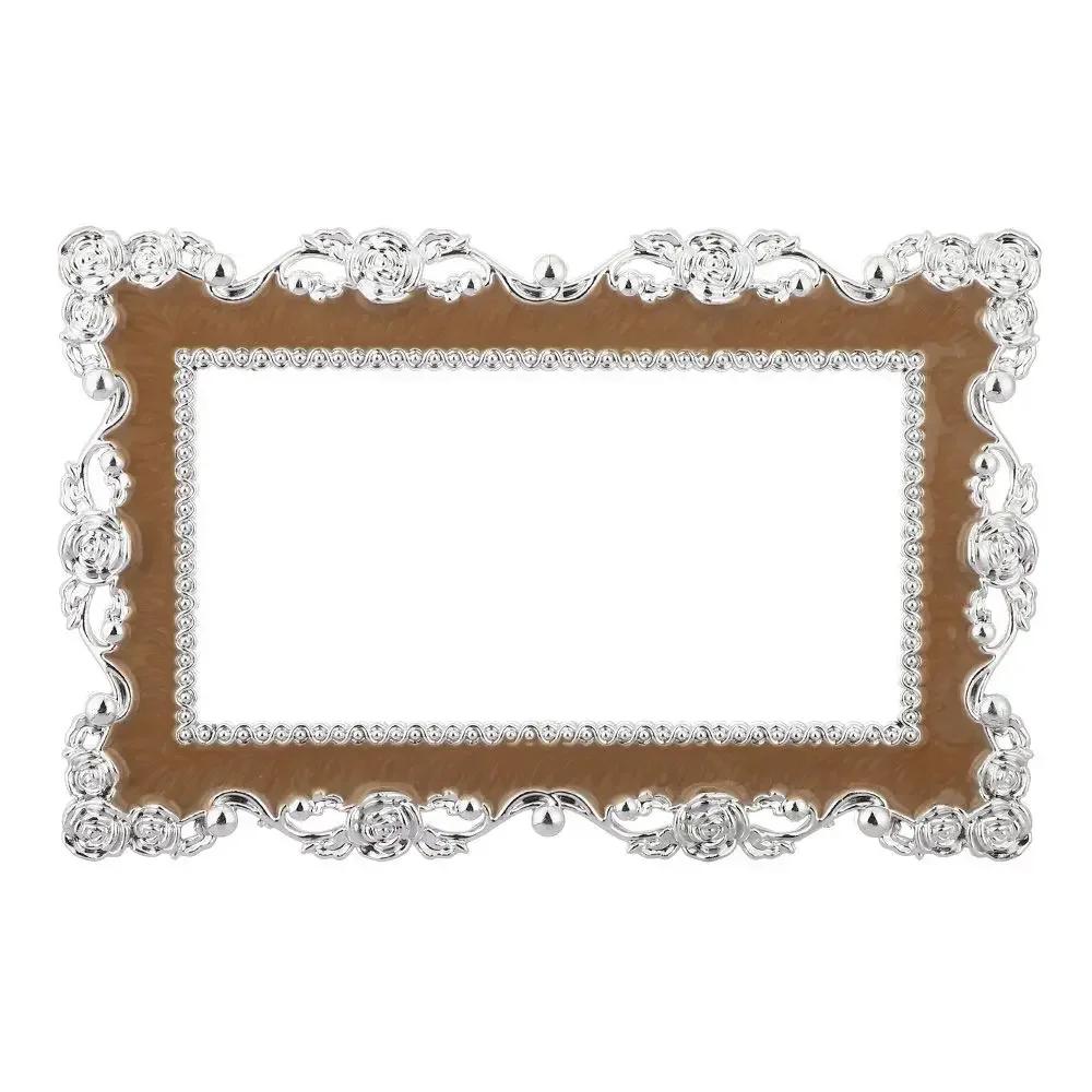 2 Size Colorful Light Switch Rose Lace Resin Single and Double Surround Socket Plate Wall Sticker Cover Frame Decor