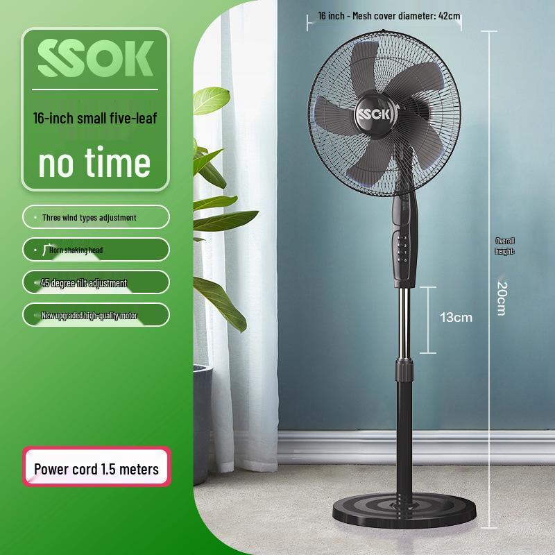16-дюймовый мощный осциллирующий напольный вентилятор с пультом дистанционного управления 16-inch