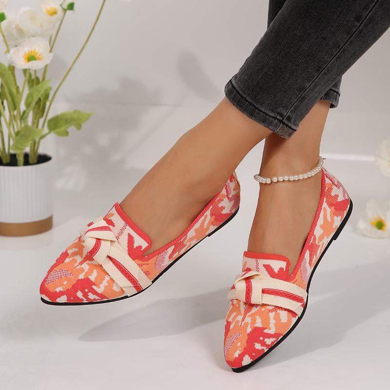 Fashion New Style Popular Women's Shoes Loafers Ballet Flats Pointed Toe Barefoot Slip-on Casual Low Heel Luxury Brand Woman Shoes