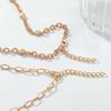 2Pcs/Set Bohemia Heart-Shaped Flower Pendant Multi-Layer Necklace For Women Summer Vacation Style Party Jewelry Neck Accessories