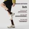 Women's Renaissance Sports Socks - Breathable, Sweat-wicking, Brown Compression Running Socks with Towel Bottom.