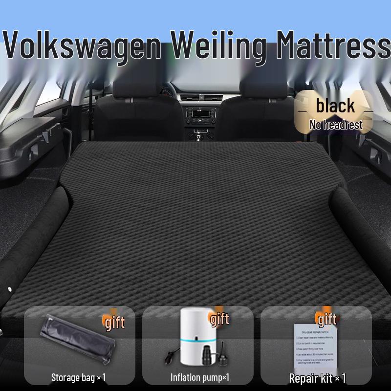 Matrace na spaní do auta Volkswagen: Nafukovací podložka na zadní sedadlo a do kufru pro pohodlný spánek