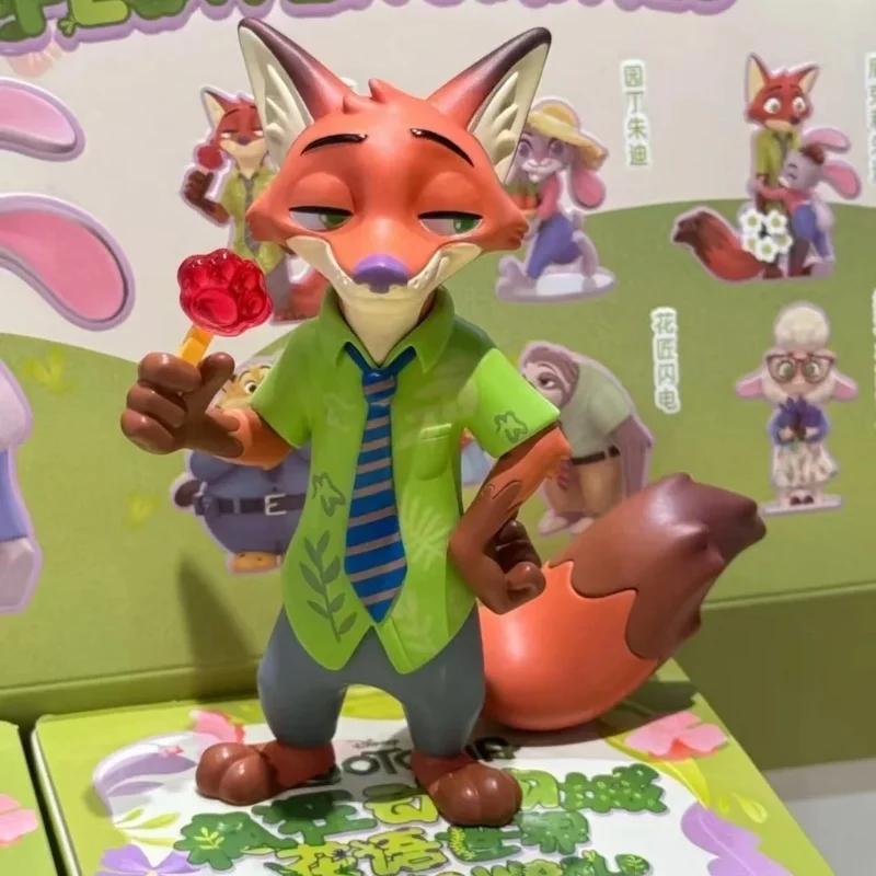 Toptoy Zootopia Flower World Series Blind Box Hand Do Judy Fox Decoration Tabletop Decoration Give Friend Surprise Gifts