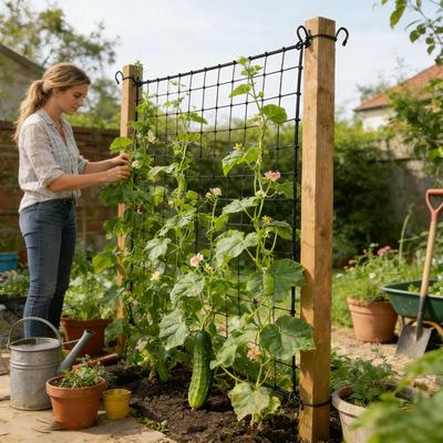 Zatravnění a úprava terénu – Podpěry pro rostliny