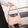 Lichee Leather Women Shoulder Bag Retro Solid Color Hobos Handbags Leisure Underarm Armpit Bag  Exquisite Shopping Bag