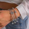 3 Pcs/set Metal Twisted Bangle Bracelet Tiny Bead Bell Boho Bangle Set  Punk Accessories