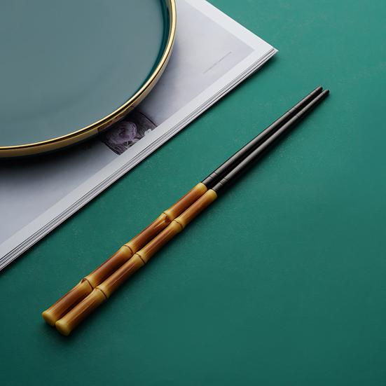 Příbory na jídlo Zrcadlový proces Imitace bambusového nádobí z nerezové oceli Hotel Západní kuchyně Příborová lžíce do jídelny