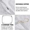 3 Piece Ruffled Duvet Cover Set Queen,Farmhouse Ruffle Comforter Set,Cozy Bedding Set - 1 Ruffle Comforter and 2 Pillowcases