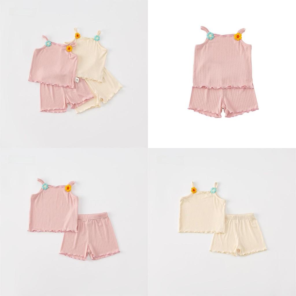 Zomerkleding set voor babymeisjes met bloemenpatroon voor peutermeisjes