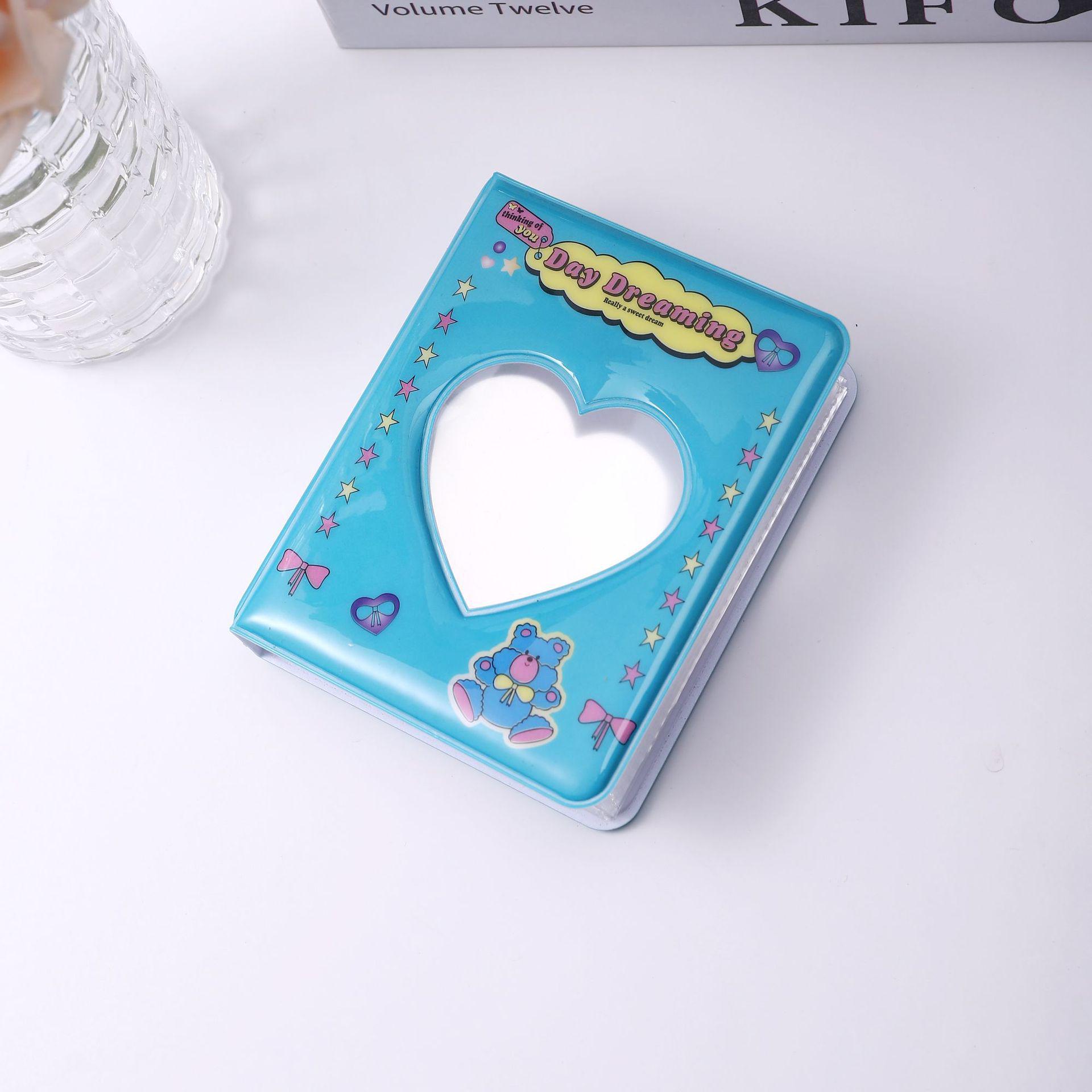 Трехдюймовый милый мультяшный кролик и медведь ПВХ фотоальбом для карточек для девочек 36 Cards