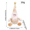 Snowman Christmas Tree Pendant Santa Claus Xmas Hanging Doll Plush Elk Ornament  Christmas Party