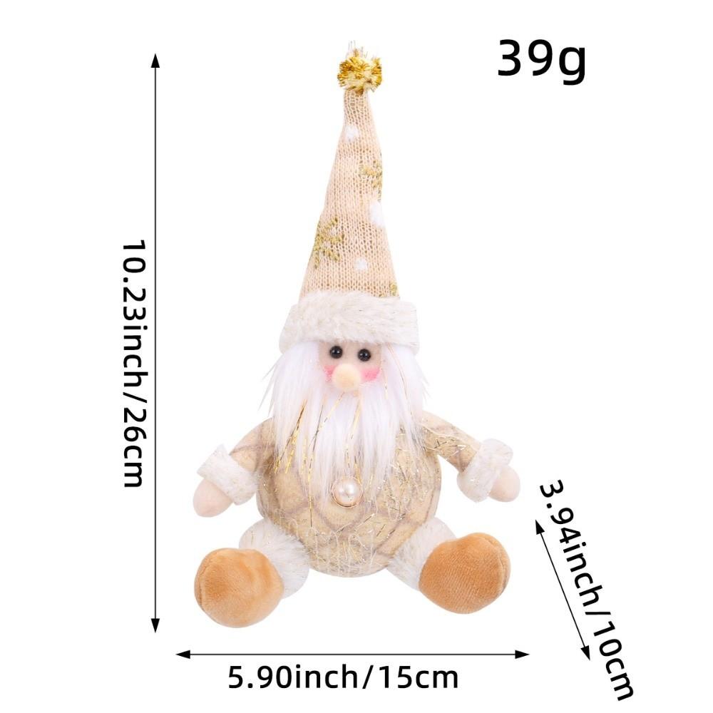 Snowman Christmas Tree Pendant Santa Claus Xmas Hanging Doll Plush Elk Ornament  Christmas Party