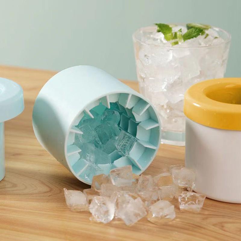 Silicone Household Round Cylinder Ice Cube Mold - DIY Ice Making Box, Hot Selling