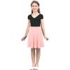 Big Girls Knee Length Skater Skirts A-Line Full Circle Stretchy Sundress Summer Party Casual Daily Wear