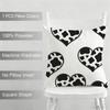 Cow Print Cushion Cover Household Decoration Linen Sofa Cushion Cover: Skin-Friendly & Breathable with Invisible Zipper