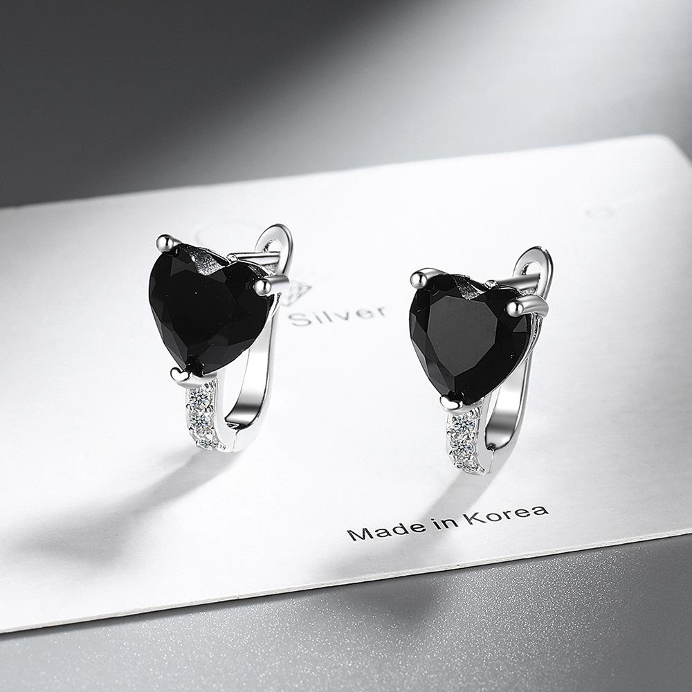 925 Silver Earrings Superior Luxury Multiple Zircon for Women Fashion Jewelry Gifts Wedding Engagement Party Cute