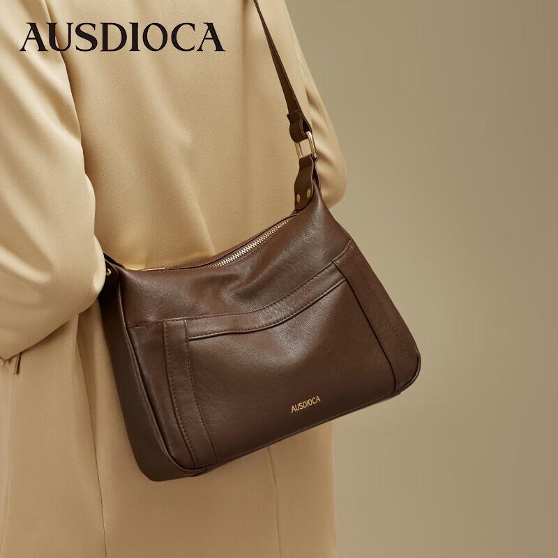 Aodijia 2026 Genuine Leather Women s Shoulder Bag