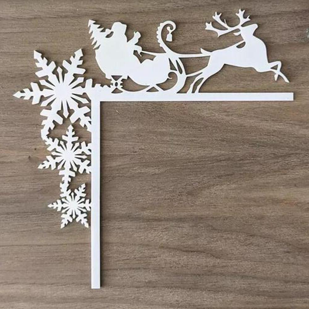 

New Christmas Reindeer Decoration Door Frame Corner Sign Decorations