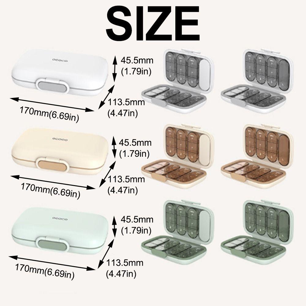 Large Capacity Pill Case 21/22 Grids Medicine Storage Containers Medicine Divider Case  Outdoor