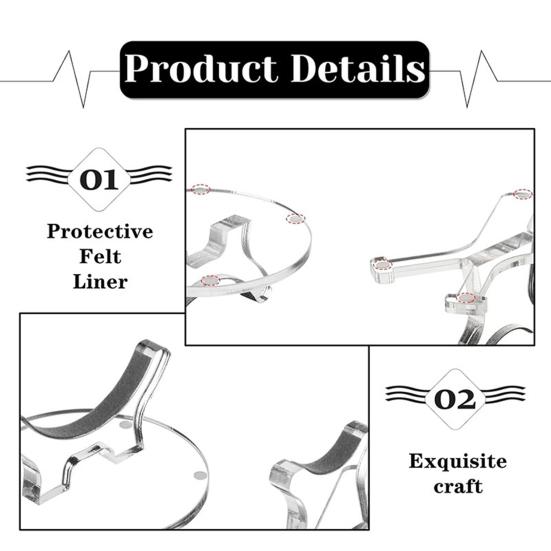 1 Set Acrylic Baseball Bat Stand Heavy Duty Space-Saving Transparent Softball Bat Holder Organizer Desk Storage Display Rack
