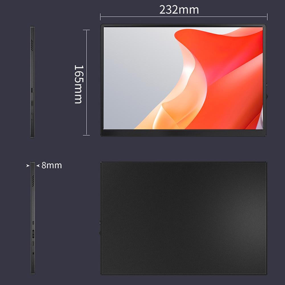 

10.5 Extend Display Screen Built-in Speaker HDMI-compatible Display Electronic Game Screen Full High Definition for Switch/PS5 чорний