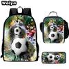 Football School Bag High Definition Waterproof Printing Multi-Functional Load Reduction Ridge Backpack