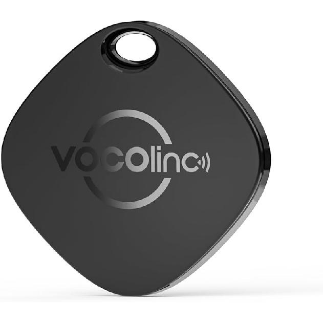 VOCOlinc Key Finder, Luggage Tracker Tag Item Locator Compatible with Find My (iOS Only), Smart Tag Bluetooth Tracker for Keys, Wallet, Bags,