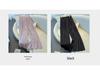 Damen Violette Perlmuttfarbene Drapierte Weitbeinige Culottes, Sommerlich Glasierte Gaze, Leichte Neun-Punkt-Hosen