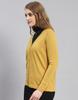 MONTE CARLO Mustard Mix Solid V Neck Sweater
