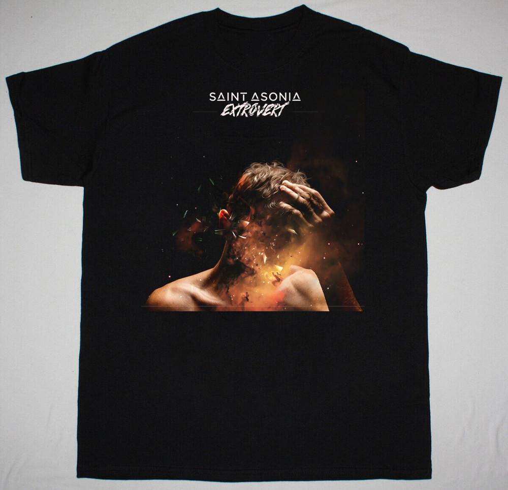 Saint Asonia Band Extrover Black T Shirt All Size S-5Xl AM1021 Unisex T-Shirt M