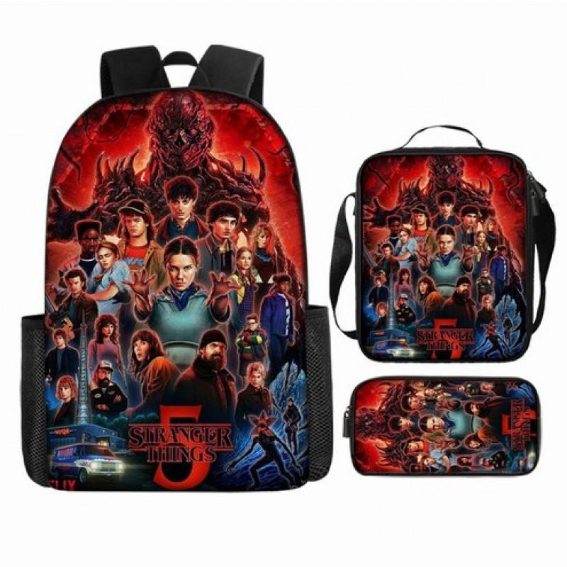 Cartoon Brainrot-Themed Backpack Crossbody Bag Pencil Case School Kids Ages 10-12