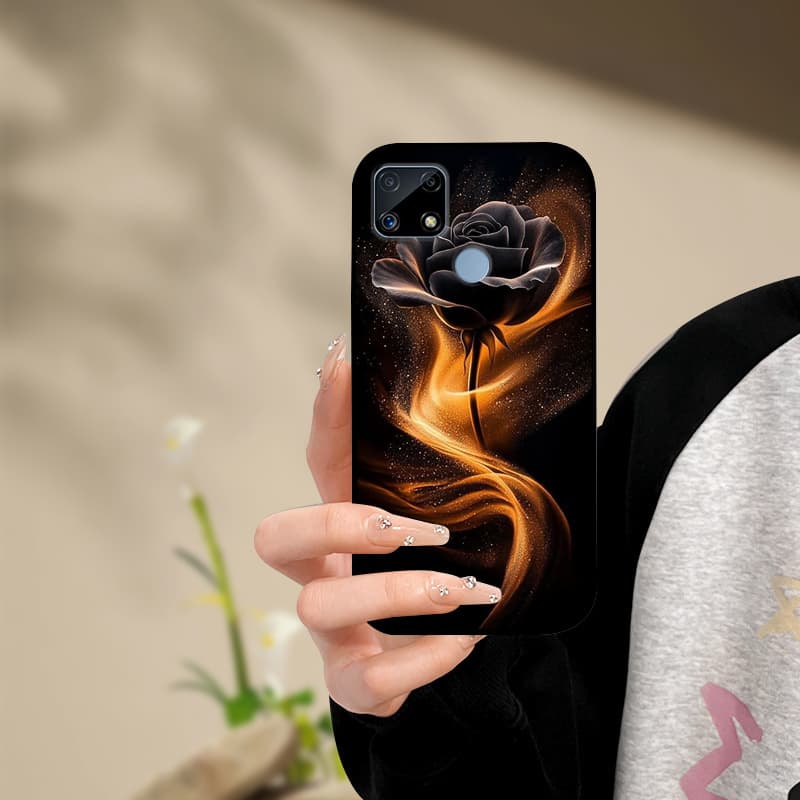 Silicone Phone Case For Realme C25s C25 Cover Painted Soft  For Realme C25 C25S C21 C21Y C25Y Phone Case RealmeC25s C 25 s Funda