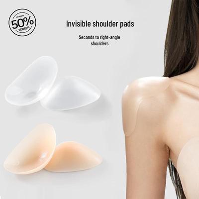 Thick Silicone Shoulder Pads - Non-Shedding, Right-Angle, Seamless, Detachable, Invisible