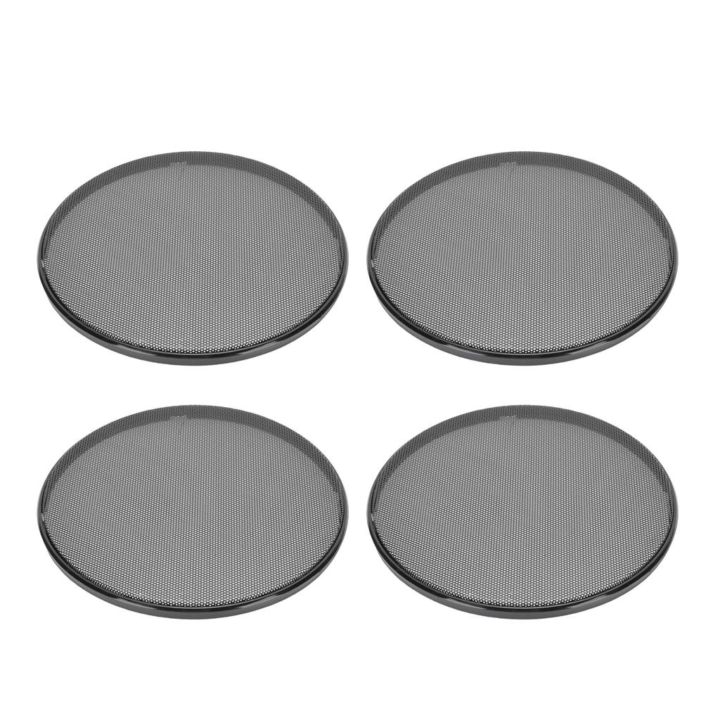 4PCS Speaker Grill Cover 180mm Cold Rolled Steel Round Speaker Mesh Cover Grille Protector for DIY Home Theater Car