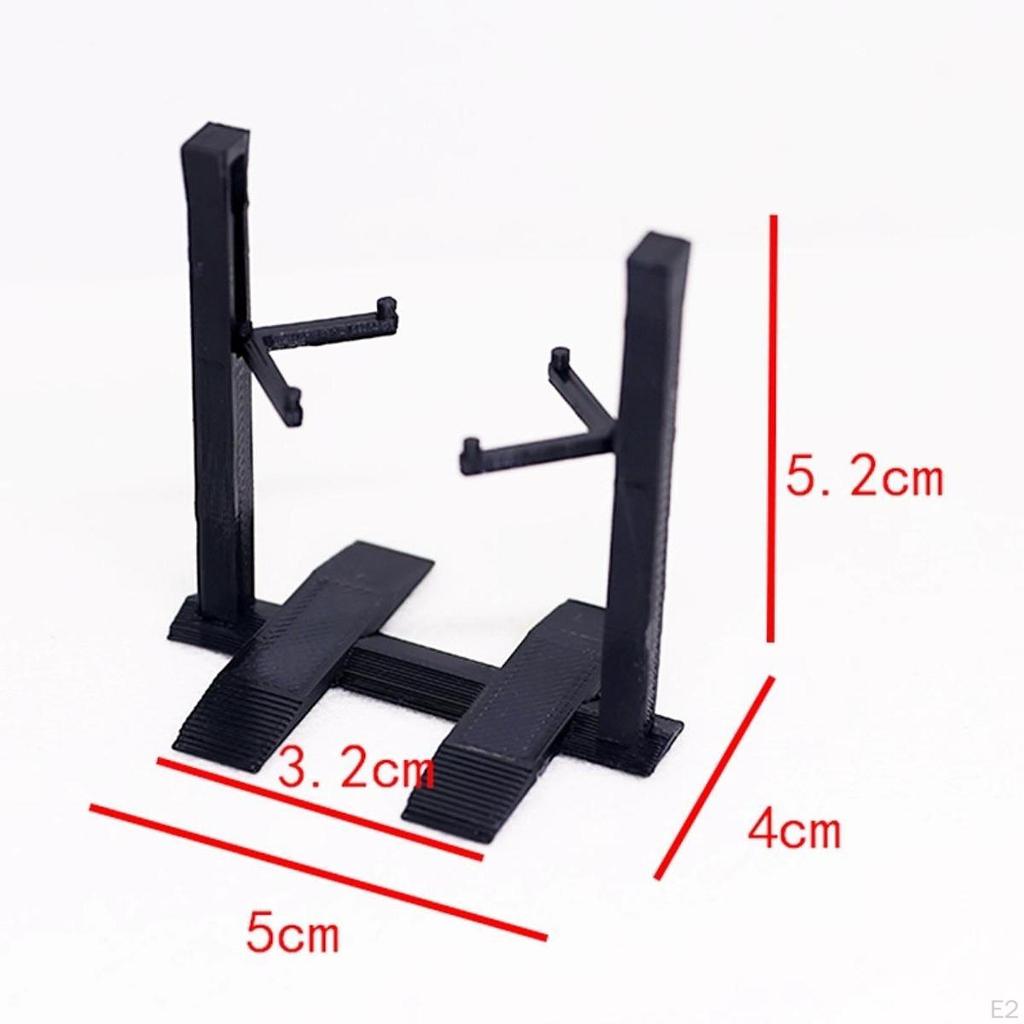 1: 64 Scale Two Post Lift Model DIY Simulation Photo Props Diecast Car Display Mini Miniature