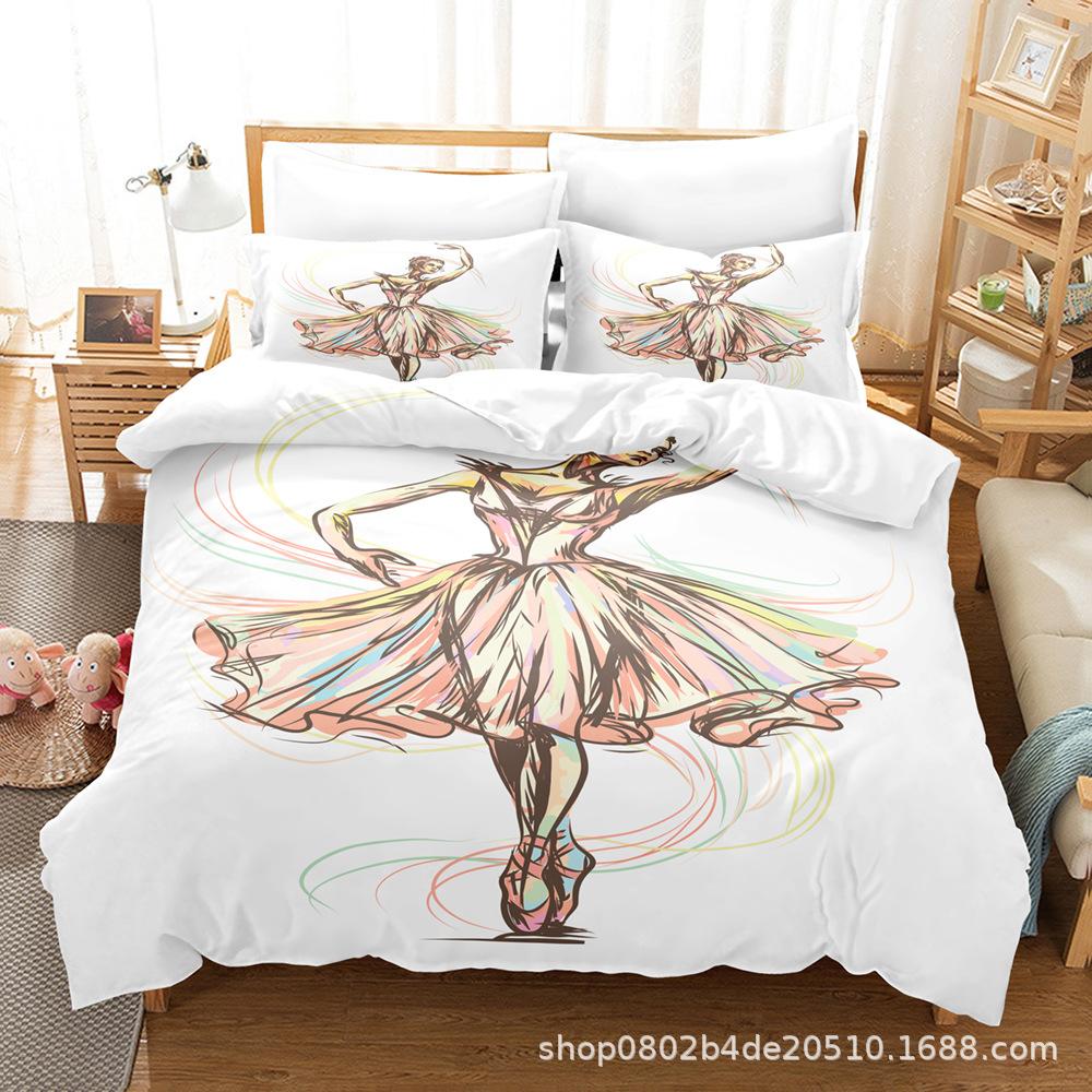 Fashion Technology Printing, 3D Digital Printing, Bedding, Duvet Covers, Pillowcases, Three-piece Sets