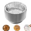 Air Fryer Sheets Liners 50 Pieces Aluminum Foil Inserts Round Oil-proof Air Fryer Basket Liner for Bakeware Microwave Toaster