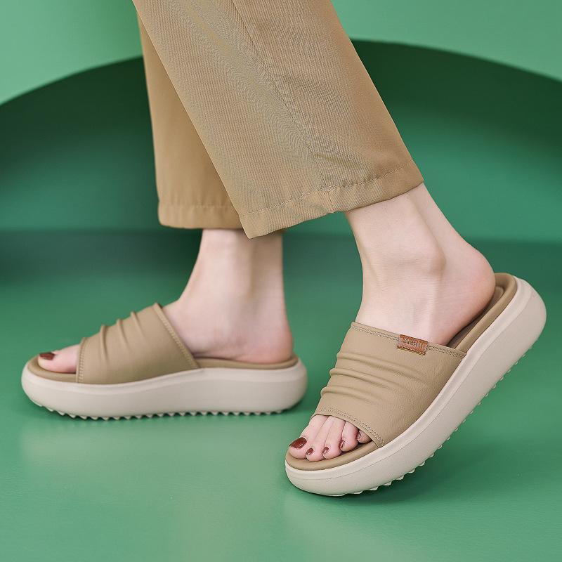 Slippers Women Summer Fashion Platform Comfortable Non-slip Women Sandals Beach Shoes Wedges Slides 35-41 Women Shoes
