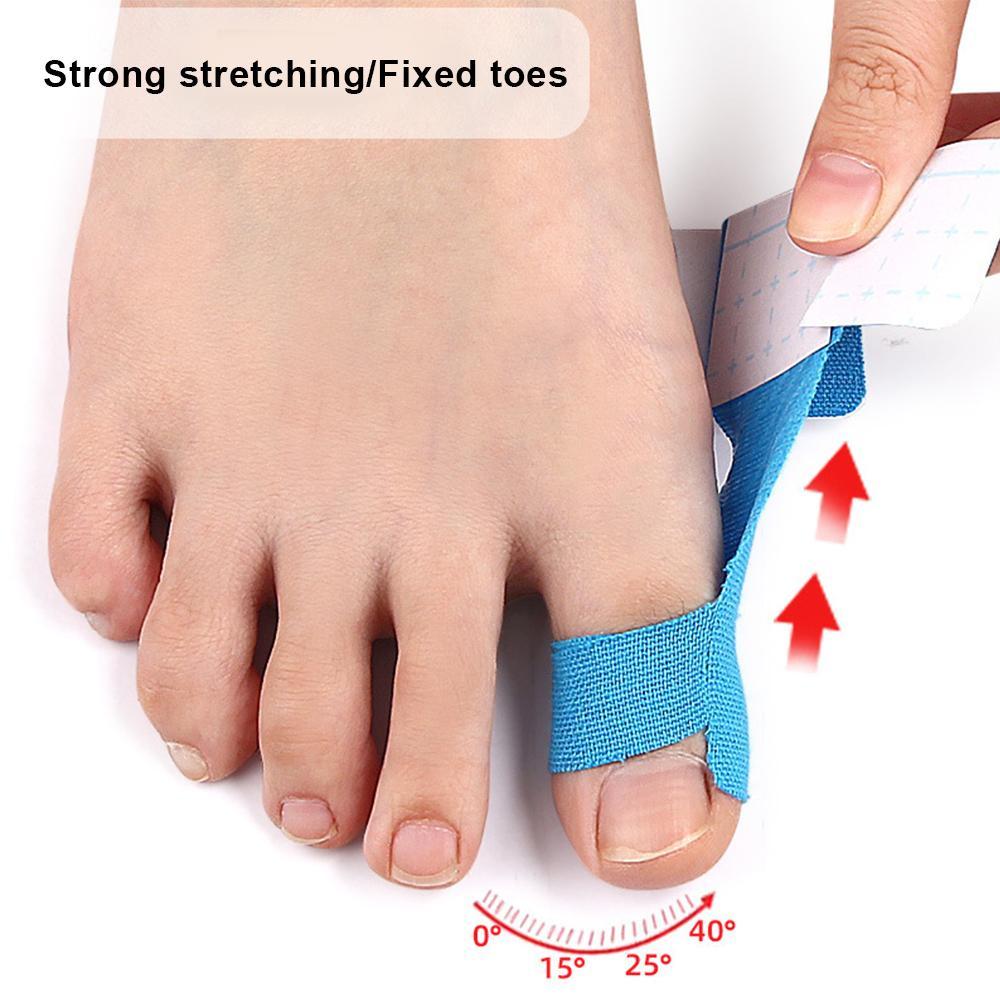 10Pcs Kinesiology Tape For Bunion Corrector Big Toe Support Pain Relief Hypoallergenic Latex-Free